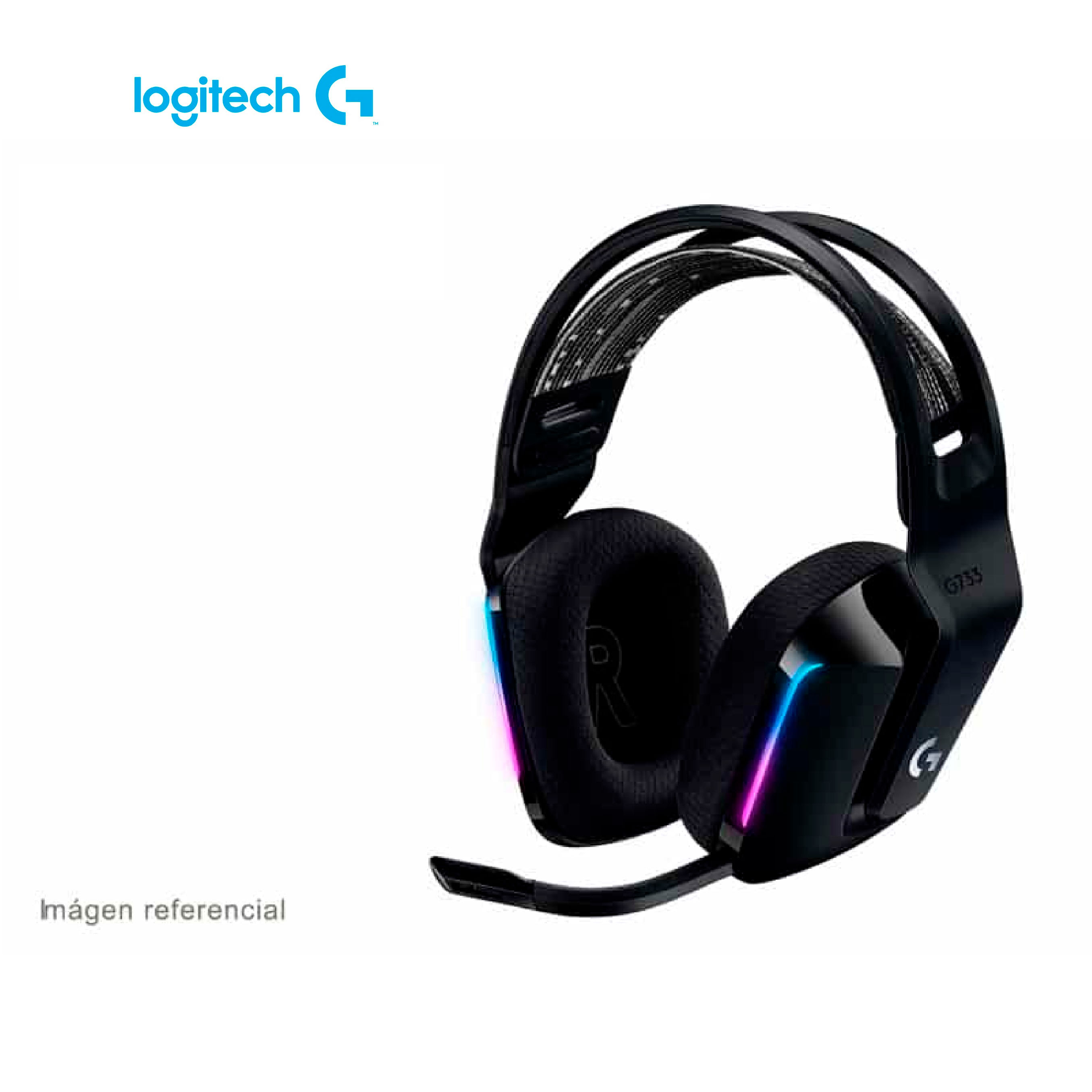 Audifono Gaming Logitech G G733 Lightspeed Wireless RGB Black