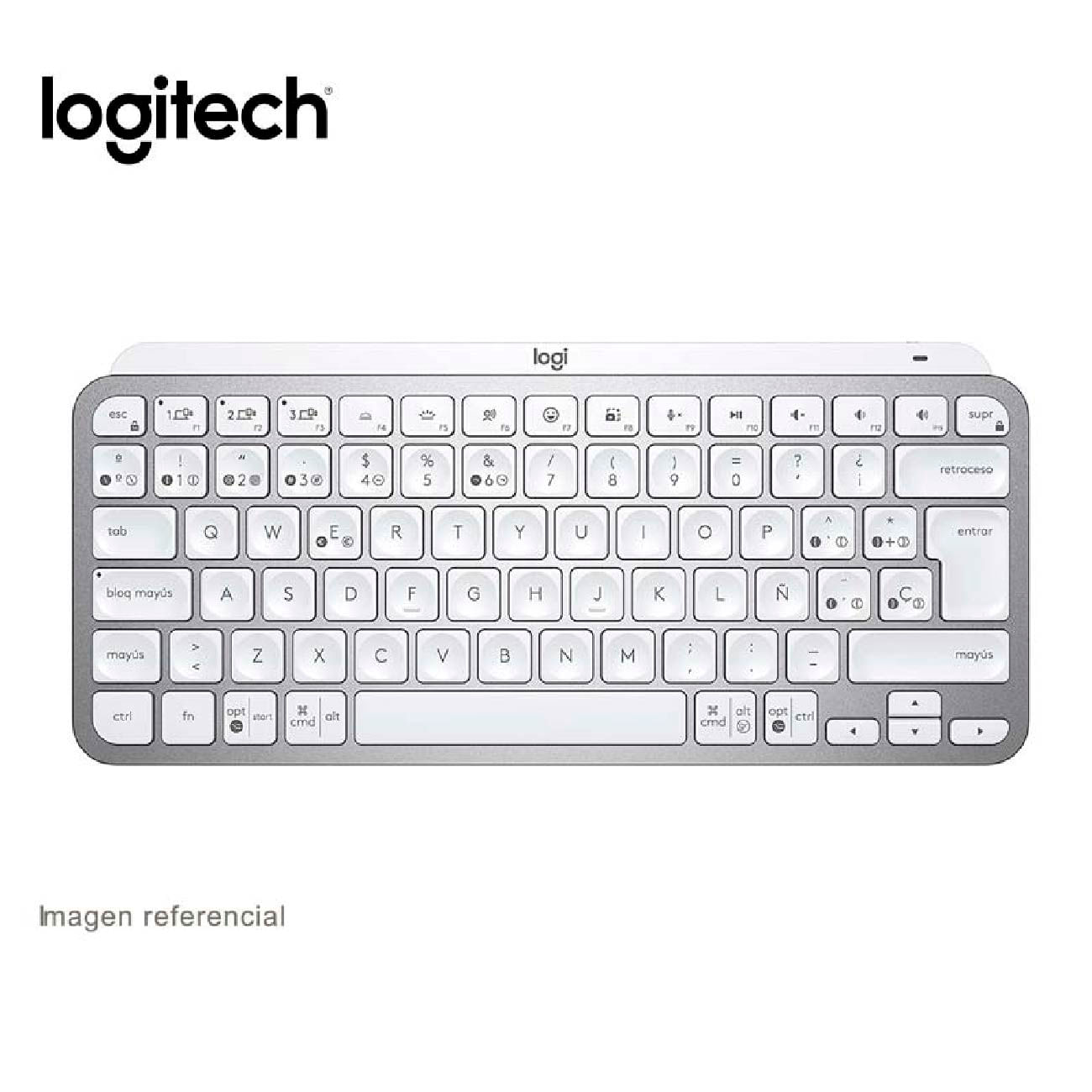 Teclado Logitech Mx Keys Mini Multi-device Bt Iluminado Gris