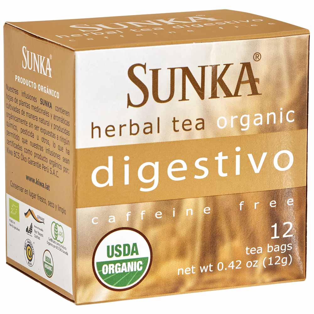 Infusiones SUNKA Té Orgánico Digestivo Caja 12g