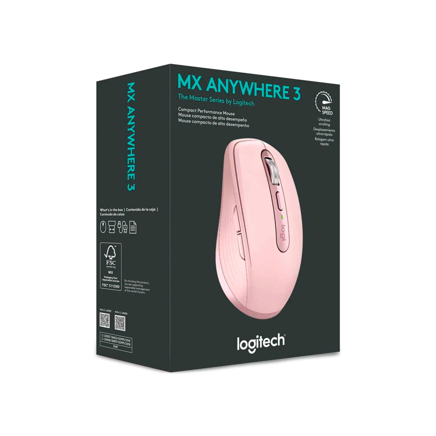 Mouse Logitech Mx Anywhere 3 Bluetooth Rose