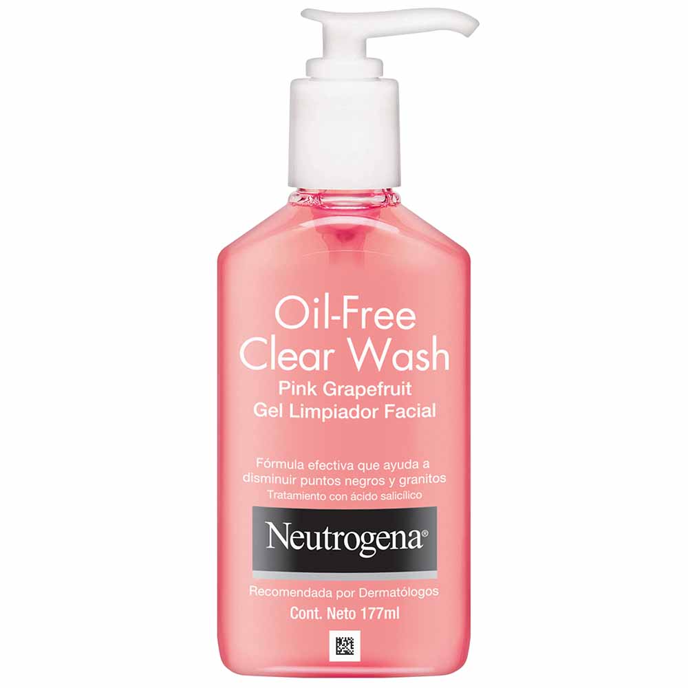 Cuidado Facial NEUTOGRENA Oil Free Clear Wash Pink Frasco 177ml