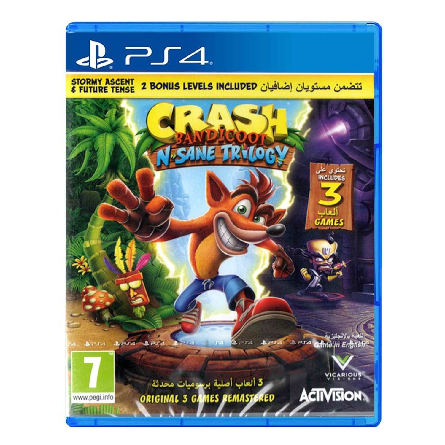 Juego Ps4 Crash Bandicoot N Sane Trilogy 2 Bonus Levels Euro