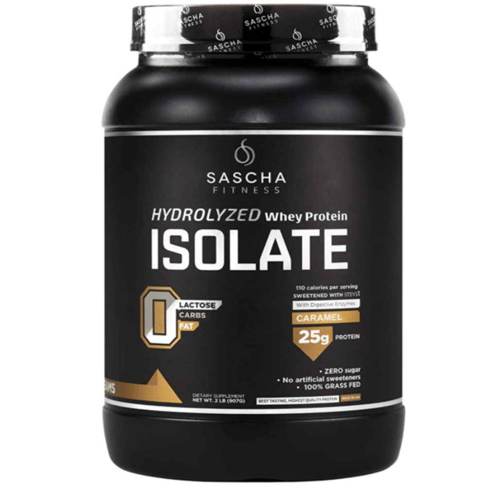 Hydrolyzed Whey Proteina Isolate, Sascha Fitness 100% Caramel