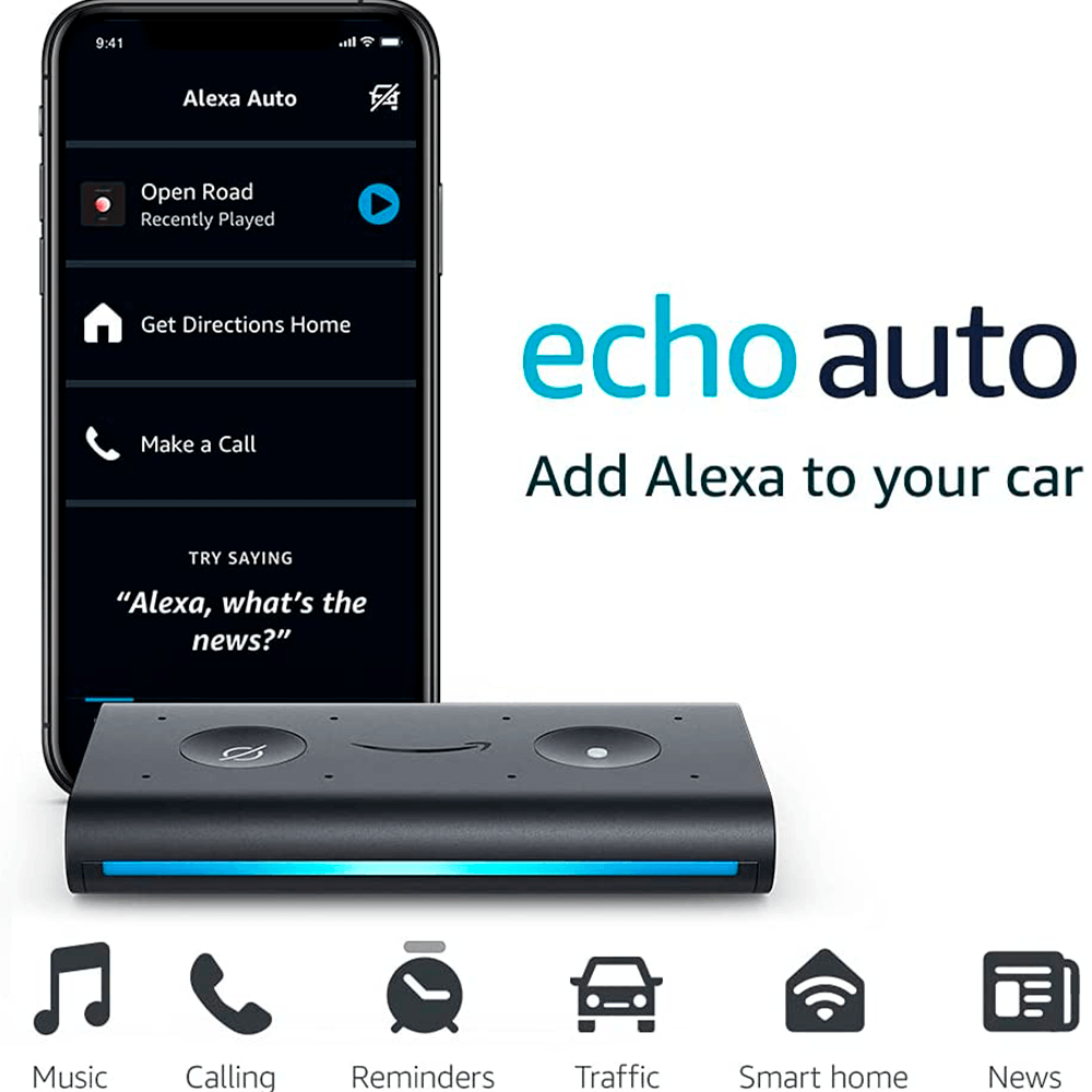 Parlante Echo Auto Amazon Alexa Para El Carro