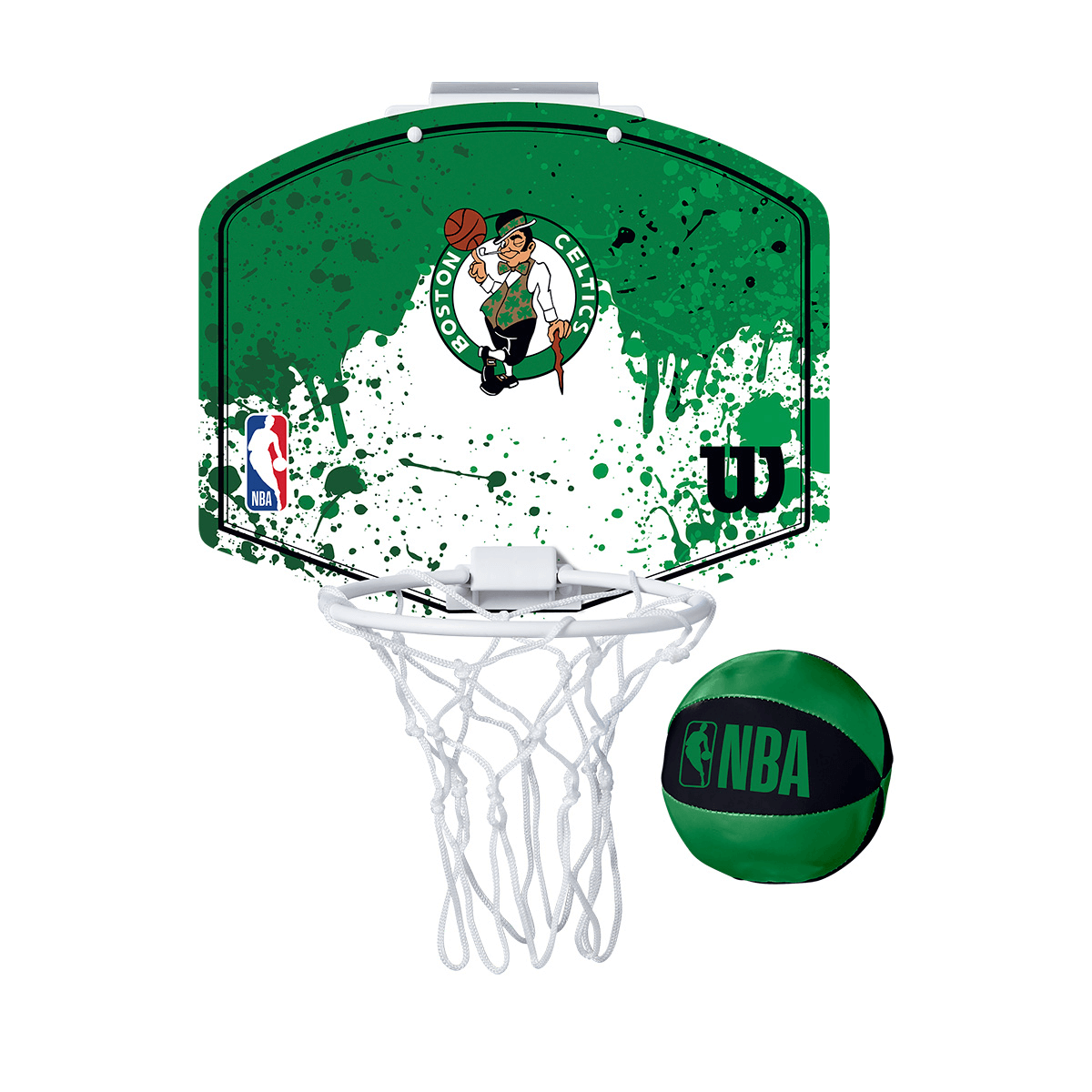 Mini Tablero + Mini Pelota de Básket Wilson NBA Team Boston Celtics