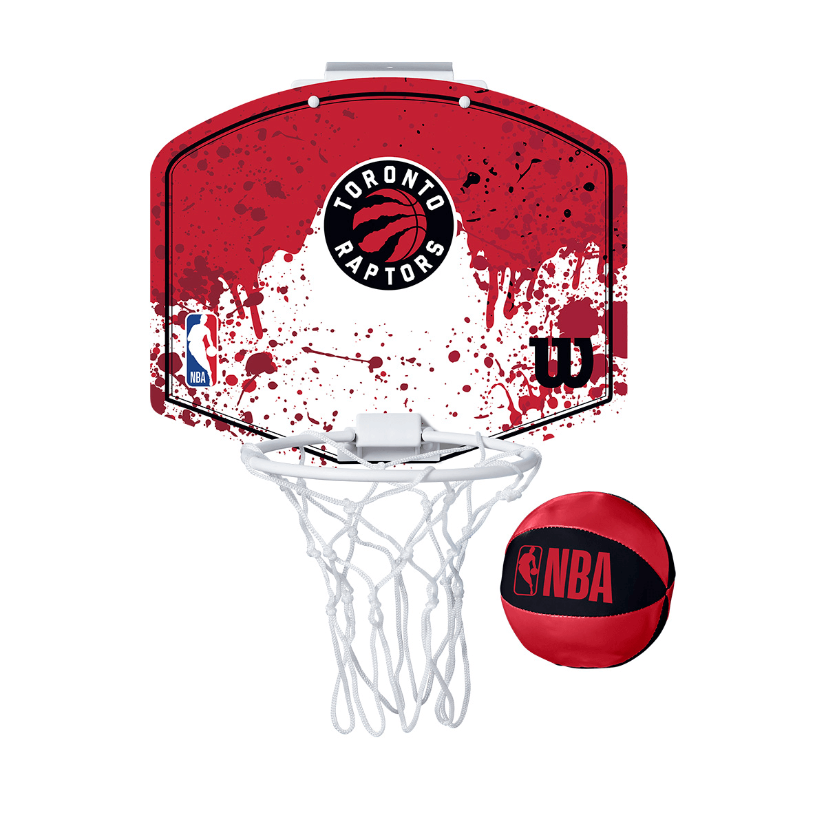 Mini Tablero + Mini Pelota de Básket Wilson NBA Team Toronto Raptors