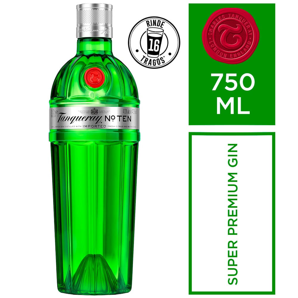 Gin TANQUERAY Ten Botella 750ml