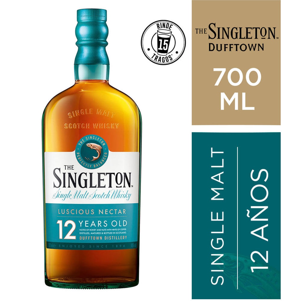 Whisky SINGLETON Single Malt 12 Años Botella 700ml