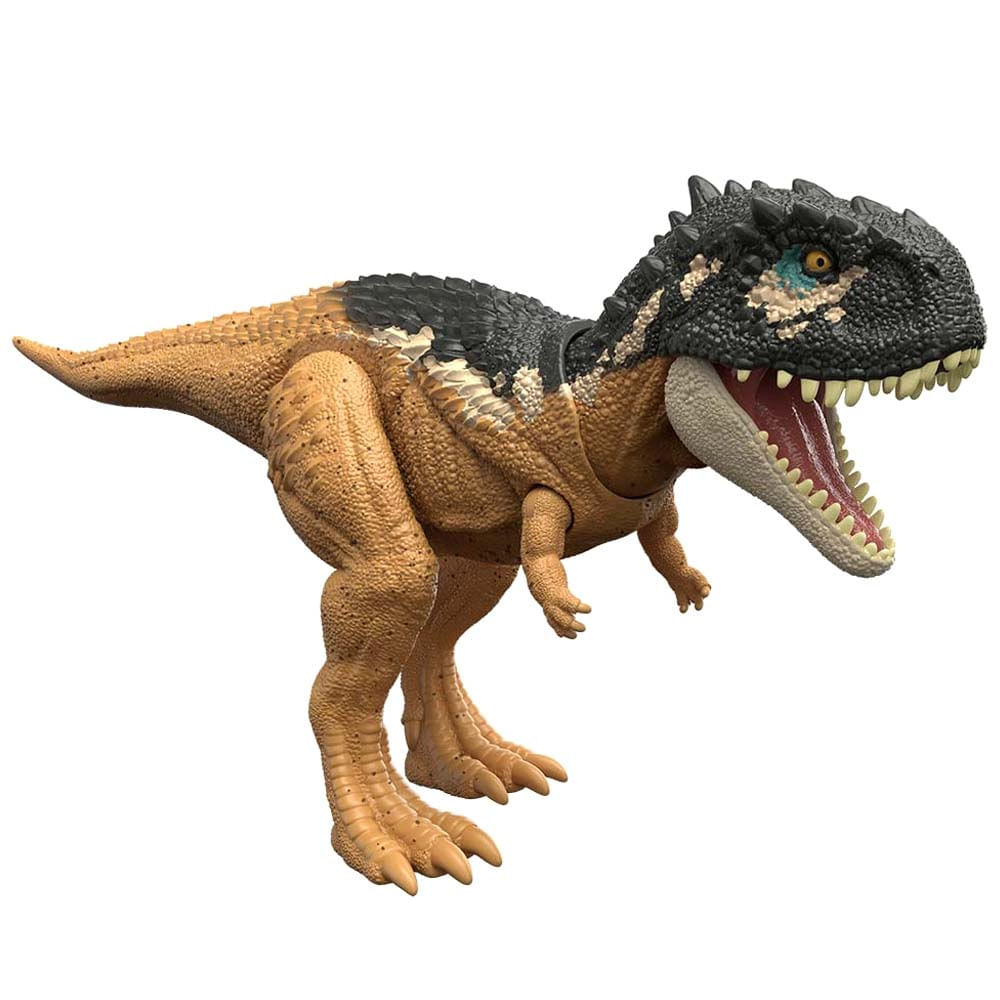 Dinosaurio De Juguete IMAGINEXT Jurassic World Skorpiovenator, Ruge Y Ataca Multicolor HDX37