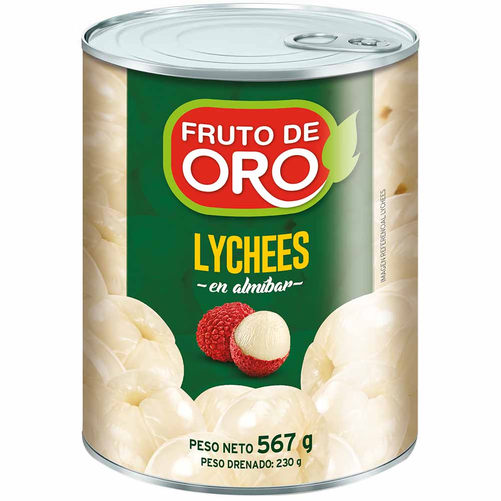 Lychees en Almíbar FRUTO DE ORO Lata 567g