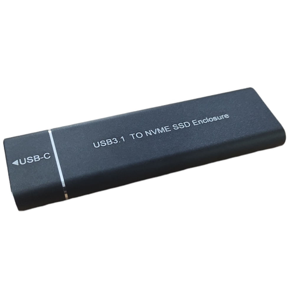 Case Disco Solido SSD NVME, Adaptador M.2 NVME a USB C 10 gbps Negro