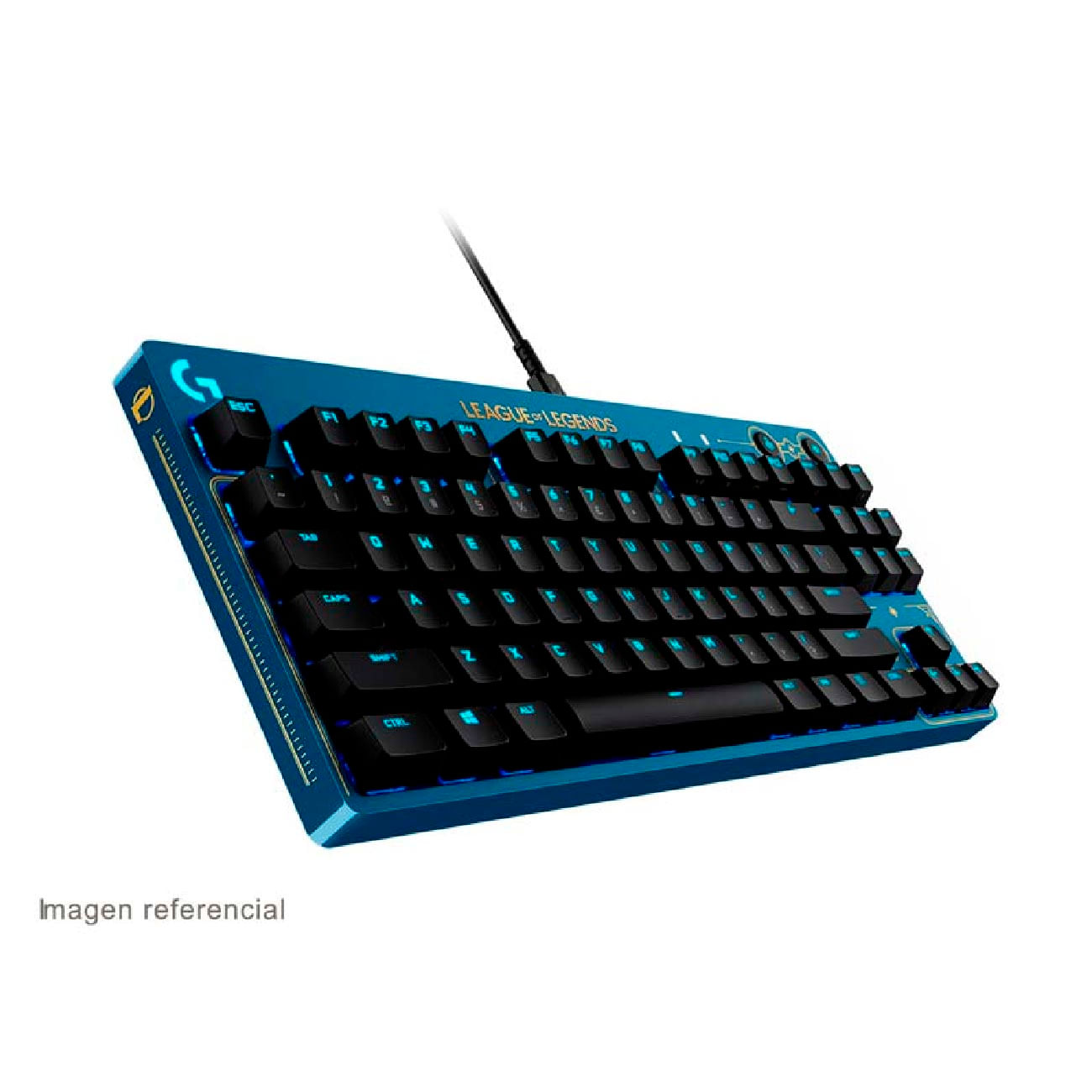 Teclado Logitech Pro Keyboard Lol 2 Gx Brown Tactil Blue