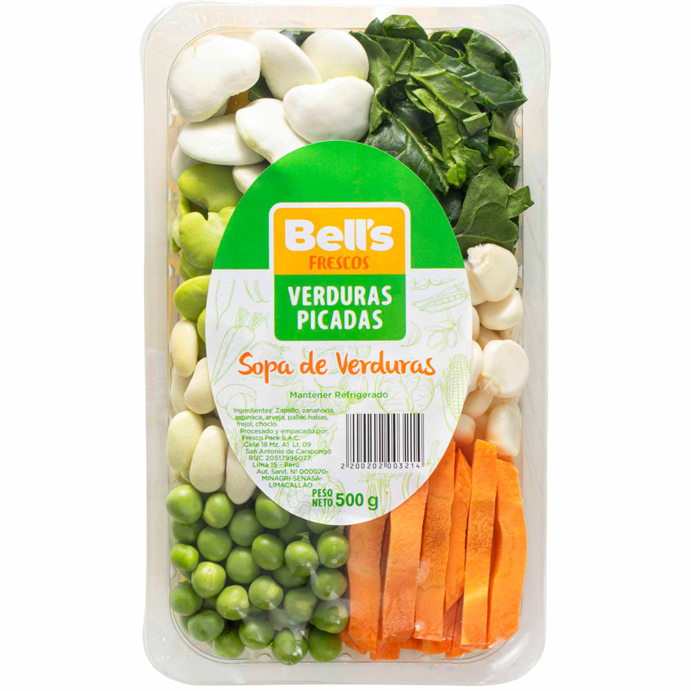 Sopa de Verduras BELL'S Bandeja 500g