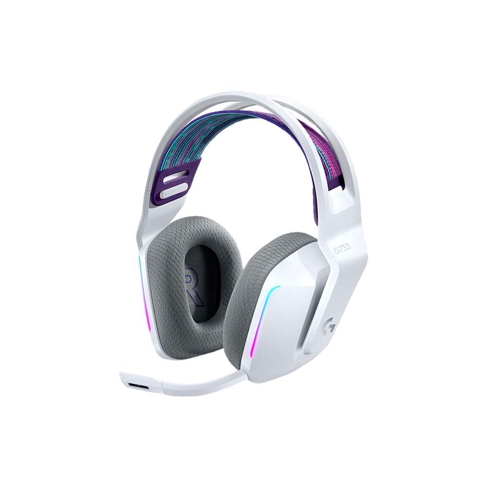 Audifonos c/ Microfono Gamer G733 RGB 7.1 Blue Voice Blanco