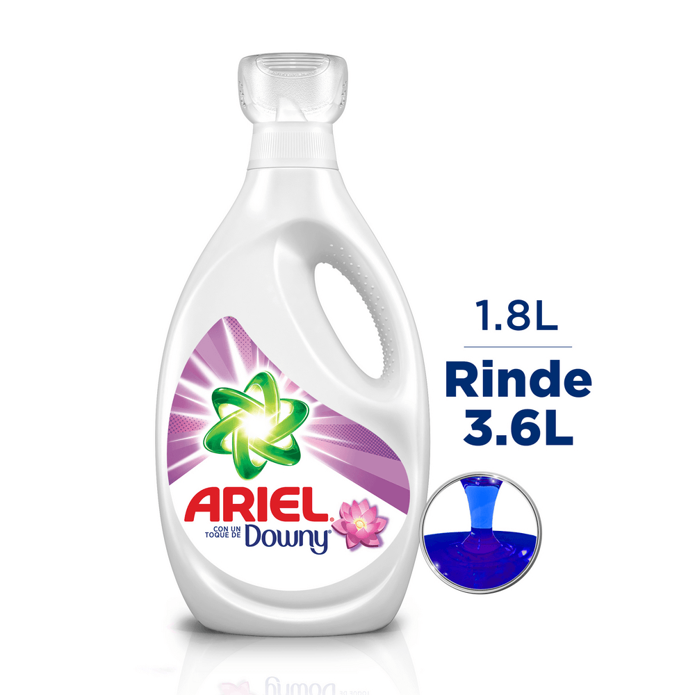 Detergente Líquido ARIEL Con Un Toque De Downy Botella 1.8 L