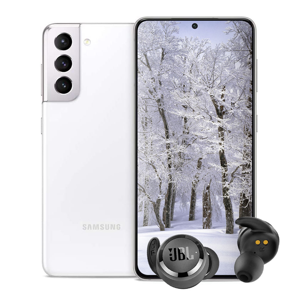 Samsung Galaxy S21 5G 128GB Blanco + Auriculares JBL T280 TWS Plus (Obsequio)
