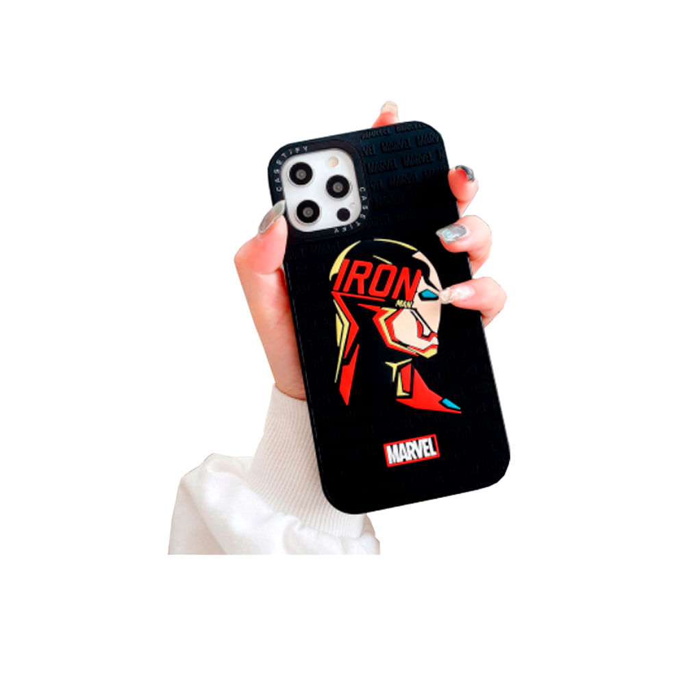 Case silicona Marvel Iron Man Face para iphone 8