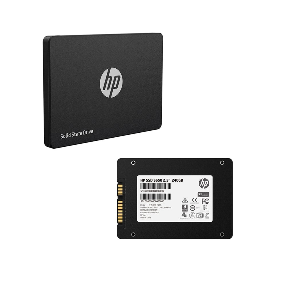 Disco SSD HP S650 2.5 240GB SATA III 6Gbs