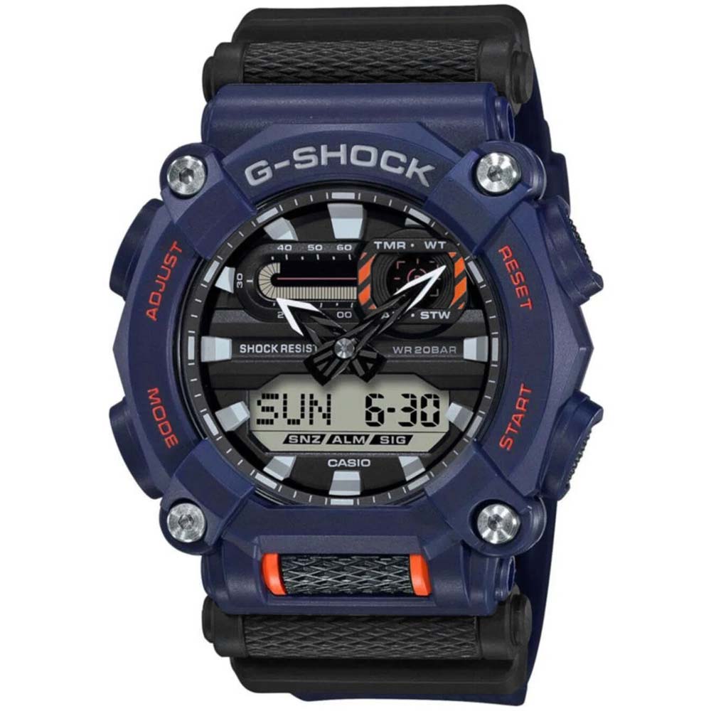 Reloj Casio G-Shock GA900-2A para Hombre Digital Analógico Luz LED Acuático Azul Negro