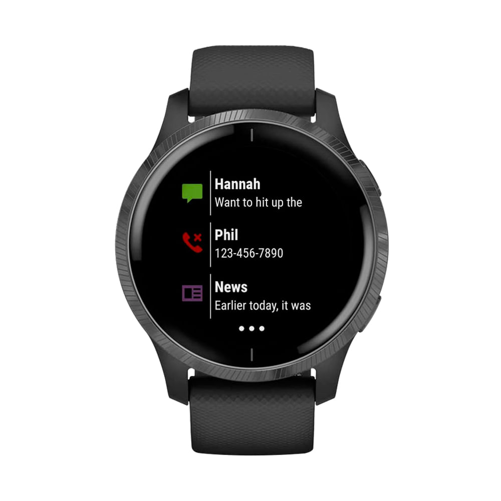Smartwatch Garmin Venu monitoreo de energía corporal