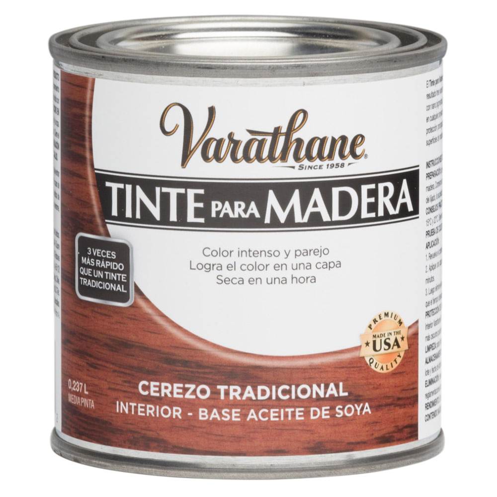 Tinte para madera Rust Oleum Varathane Cerezo Tradicional 0,237L