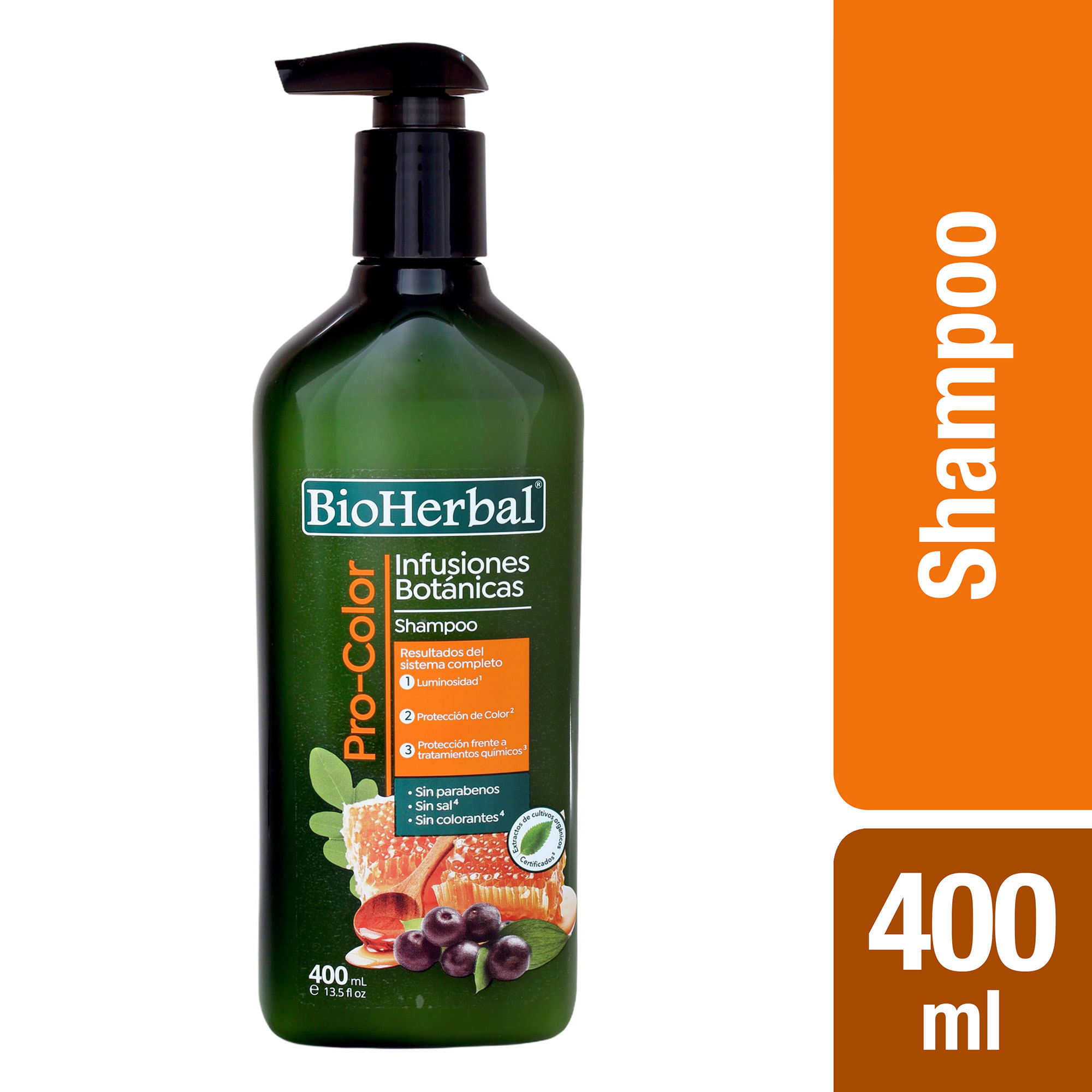Shampoo BIOHERBAL Pro-Color Frasco 400ml