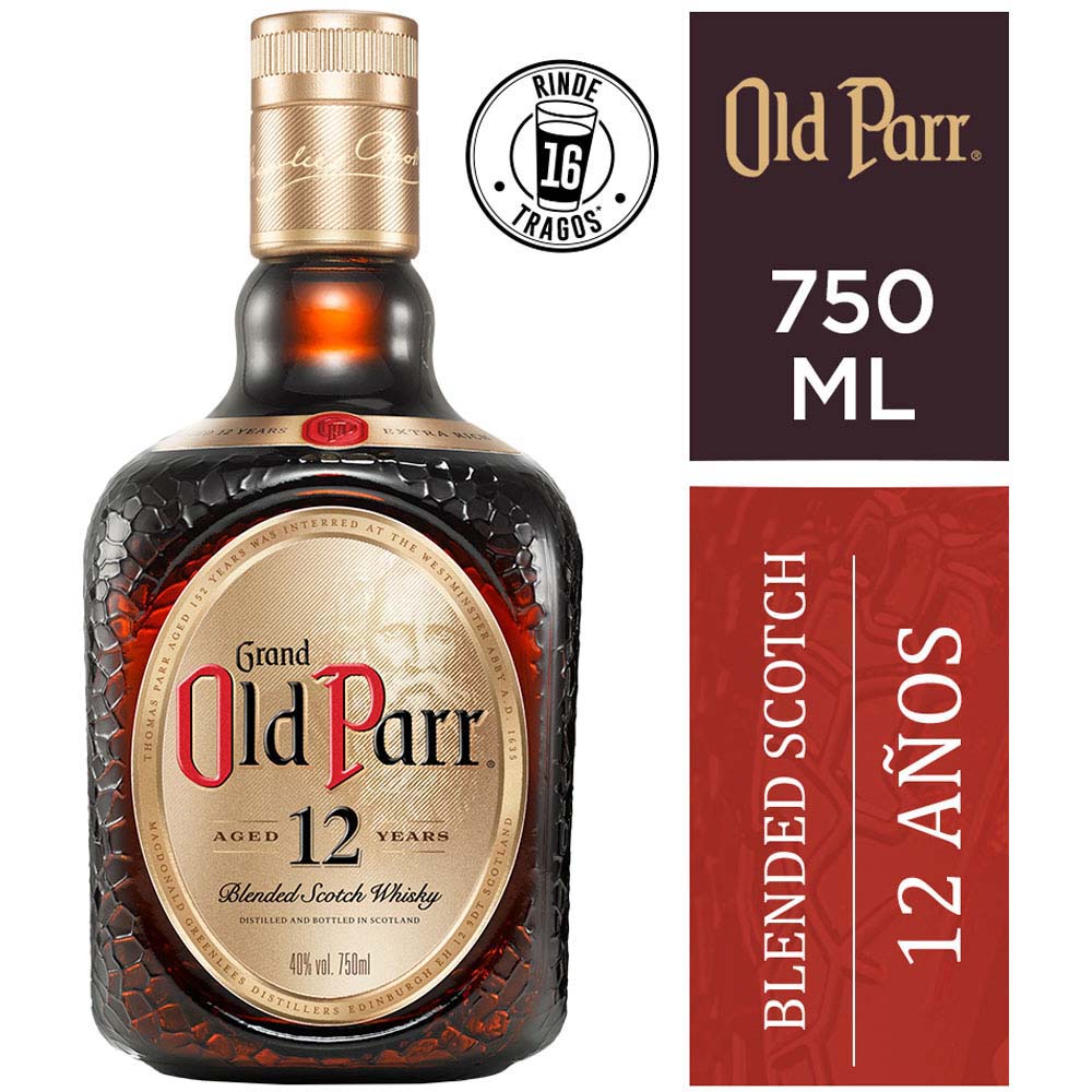 Whisky OLD PARR 12 Años Botella 750ml