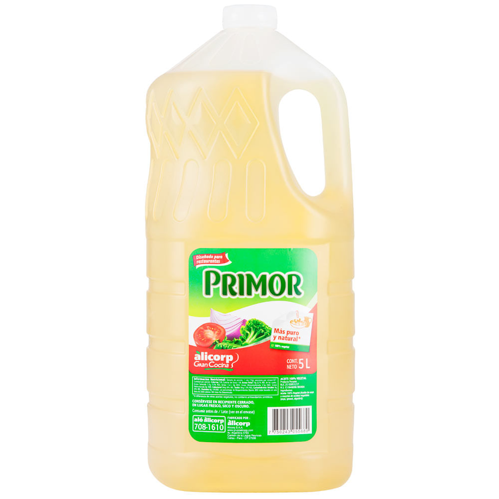 Aceite Vegetal PRIMOR Galón 5L