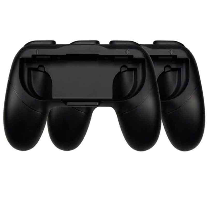 Adaptador Grips Joy Cons Mando Nintendo Switch Agarre Negro