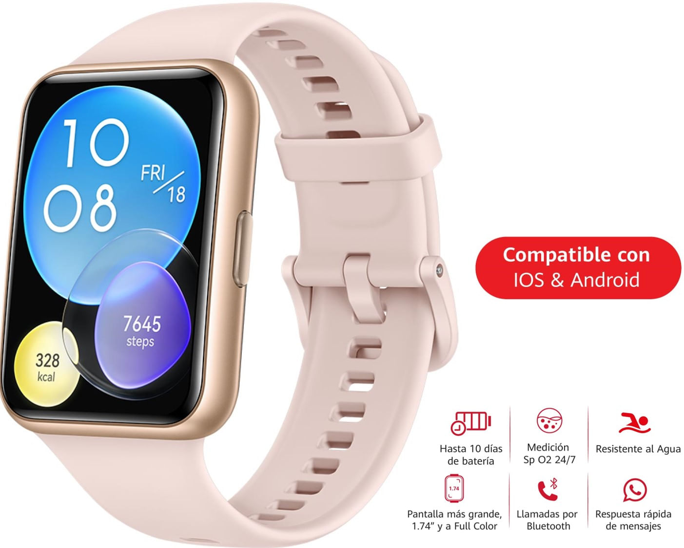 Smartwatch Huawei Watch Fit 2 Rosado