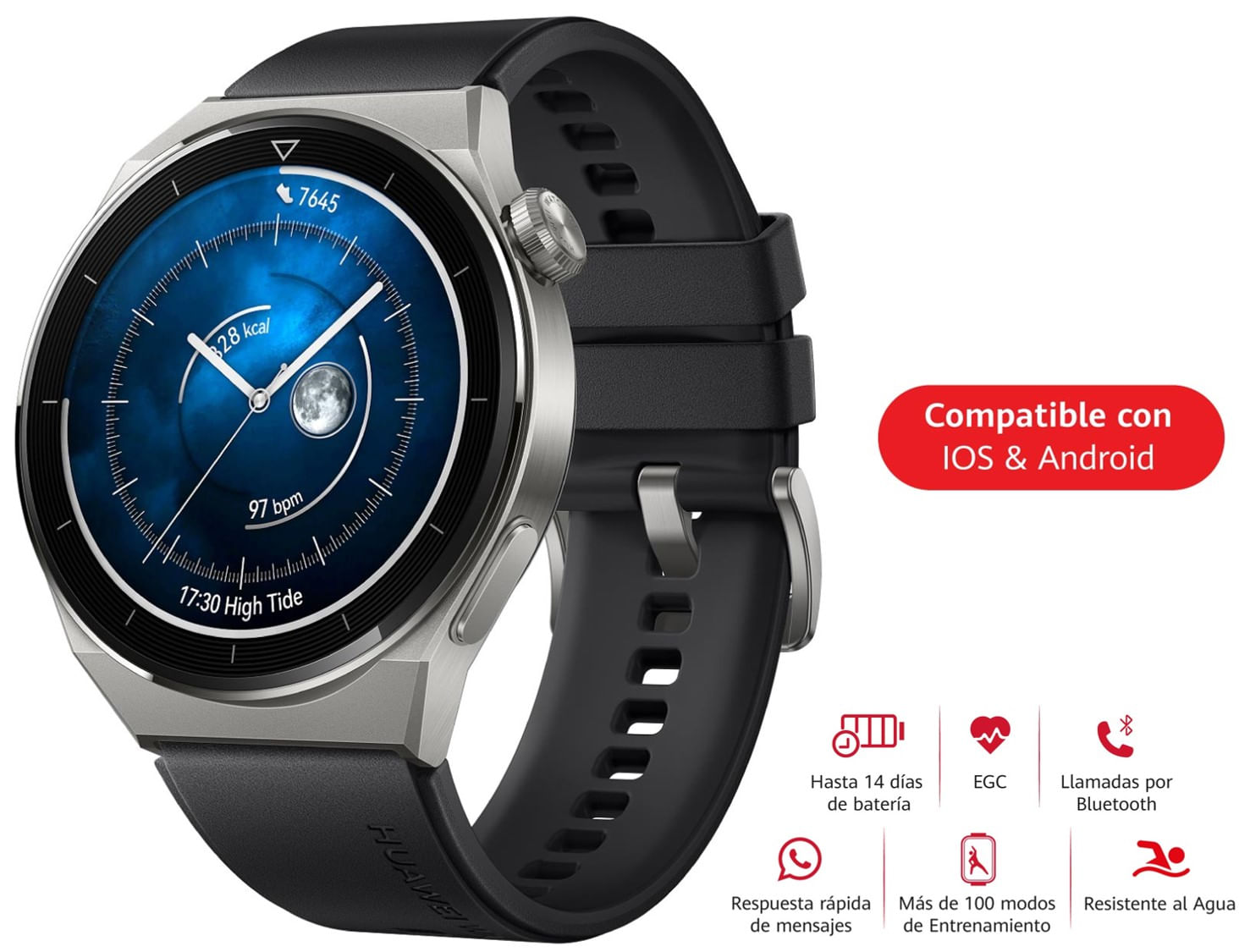 Smartwatch Huawei GT 3 Pro Negro