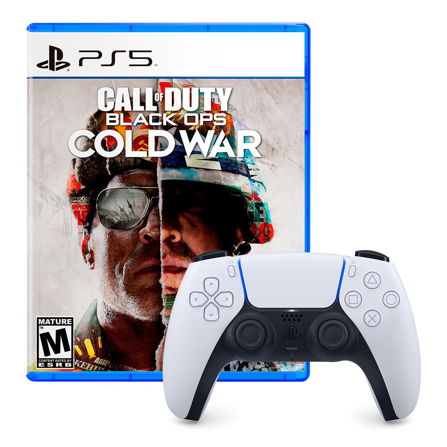 Mando Dualsense Playstation 5 + Call Of Duty Black Ops Cold War