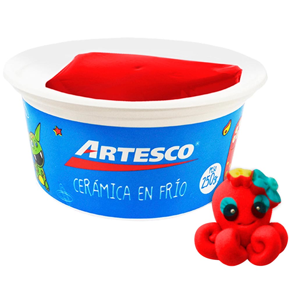 Cerámica en Frio ARTESCO Rojo Pote 250g