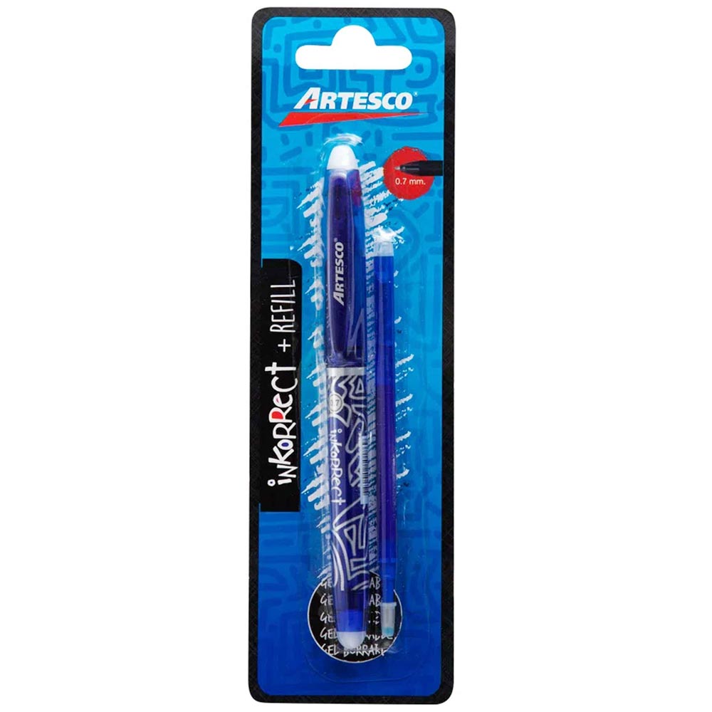 Bolígrafo ARTESCO Inkorrect 0.7 Azul