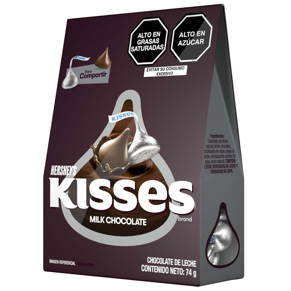 Chocolate HERSHEYS Kisses con Leche Caja 74g