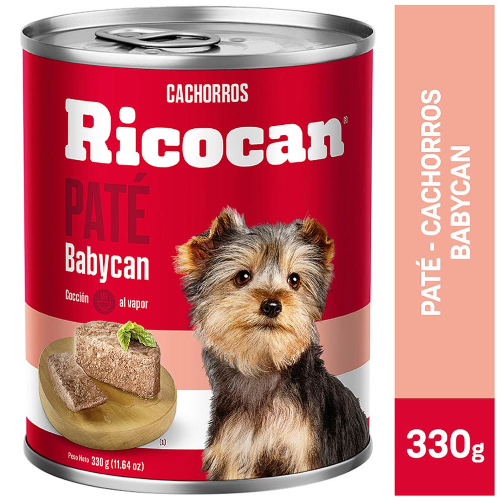 Comida para Perros RICOCAN Babycan Carne en Trocitos Lata 330g
