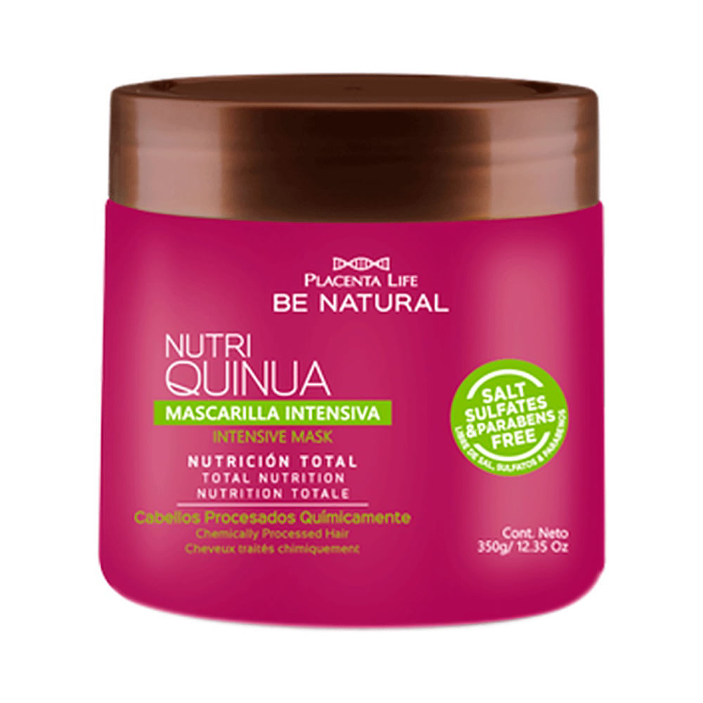 Mascarilla Capilar Be Natural Nutri Quinua - Pote 350 G