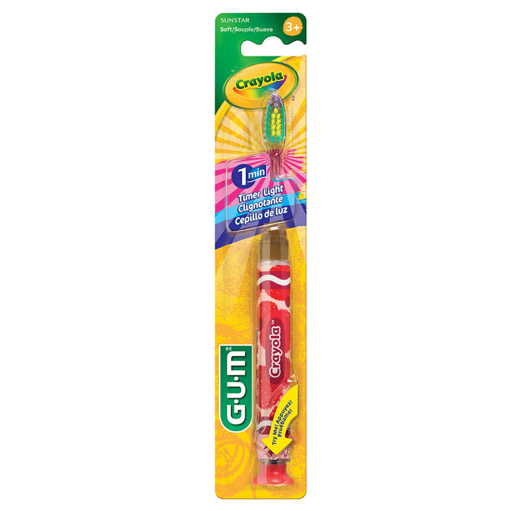 Cepillo Dental GUM Crayola Light Up 3+ Años - Blíster 1 UN