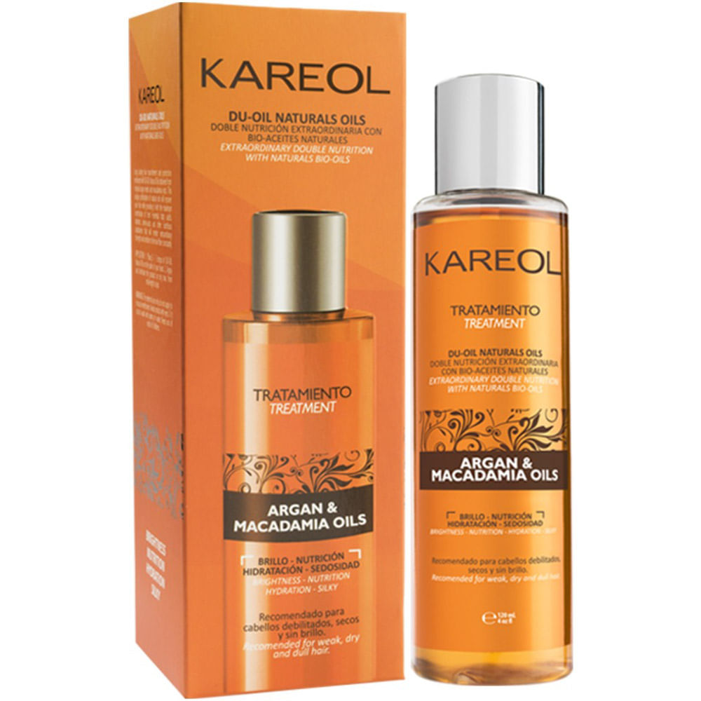 Aceite para el Cabello Kareol Du-Oil Argan & Macadamia - Frasco 120 ML