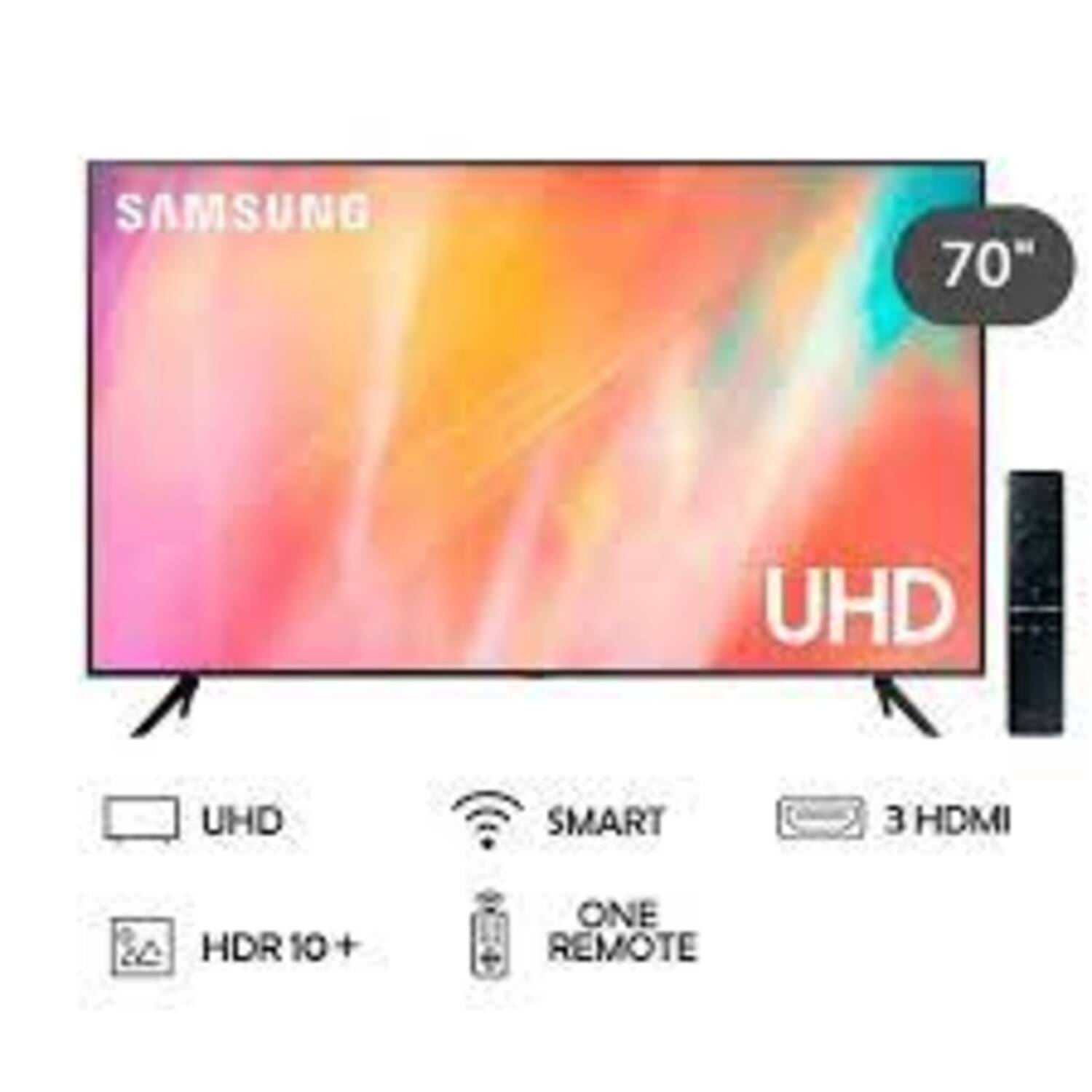 Televisor Samsung Led 70" UHD 4K Smart Tv UN70AU7000GXPE