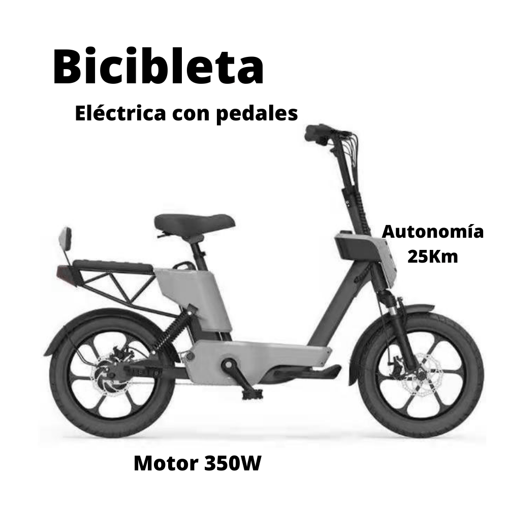 Bicicleta Eléctrica Strike Motor 350W Gres 25 kilómetros de autonomía