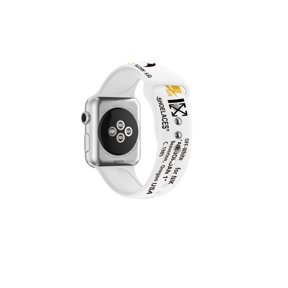 Correa Band Silicone Jordan White Para Apple Watch 42mm