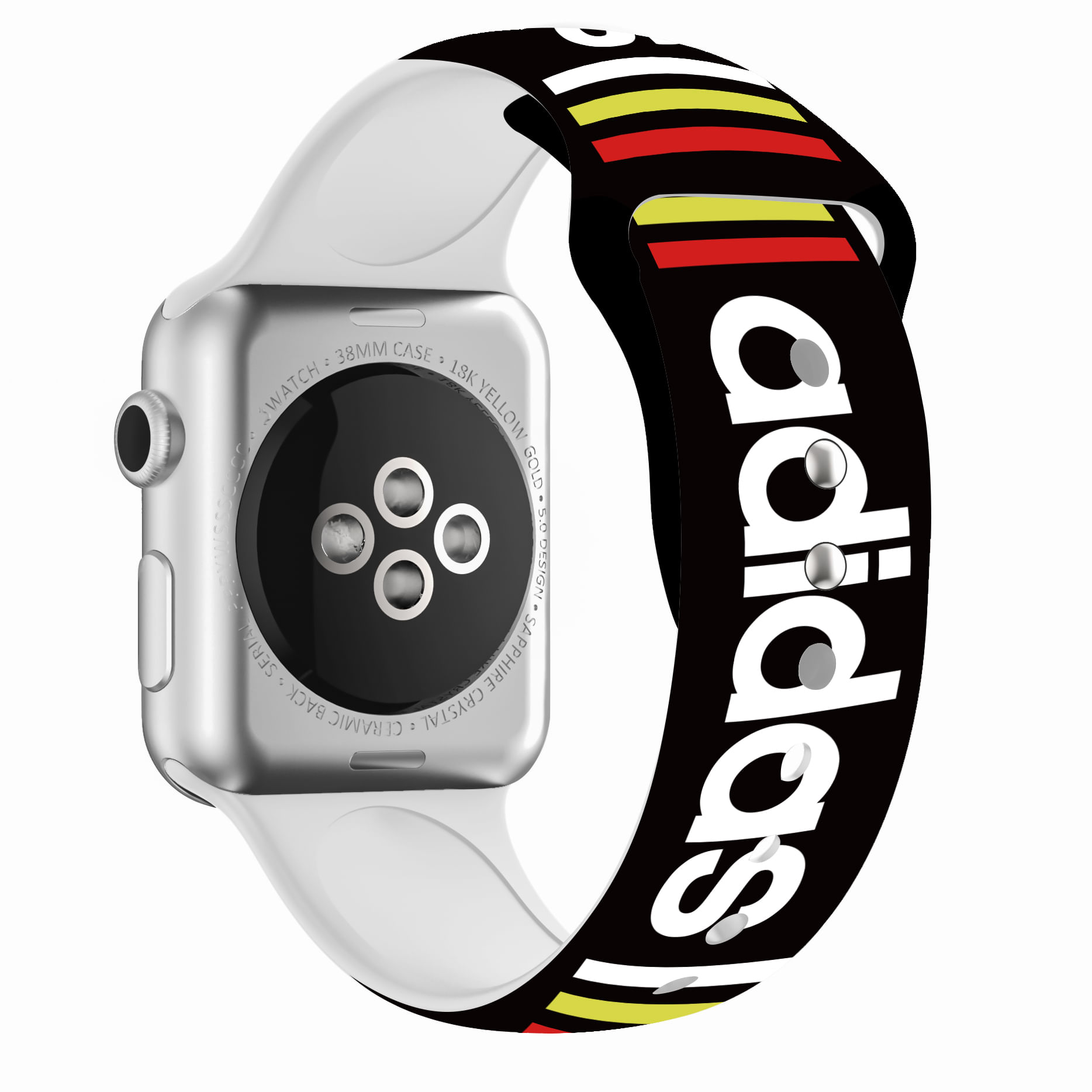 Correa Band Silicone Negra Para Apple Watch 38mm