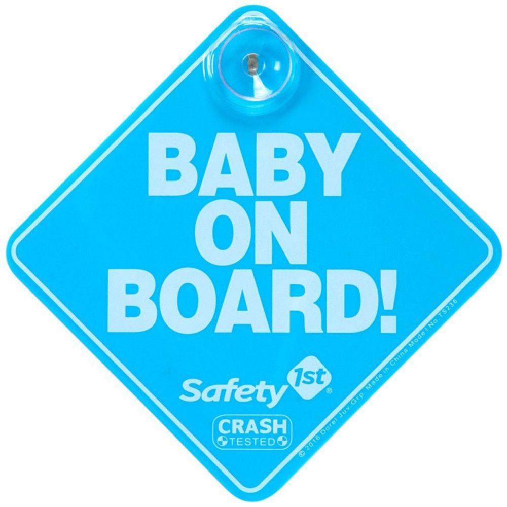 Letrero Baby On Board Azul Safety 1St