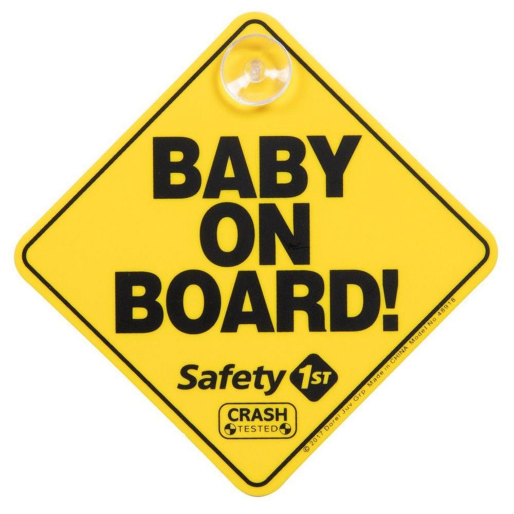 Letrero Baby On Board Safety 1St