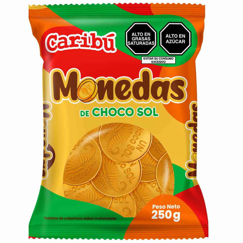 Chocolates 2 CERRITOS Monedas 1 Choco Sol Bolsa 250g