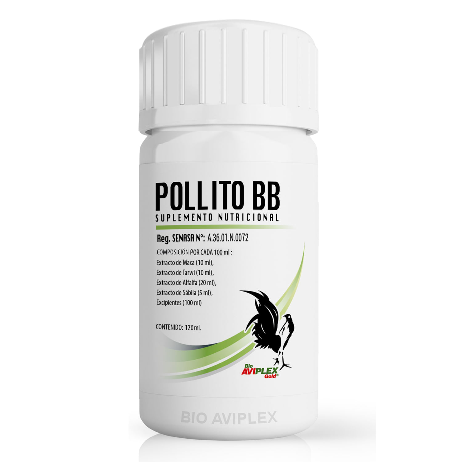 Pollito BB Suplemento Nutricional Para Aves Bio Aviplex x 120 ml