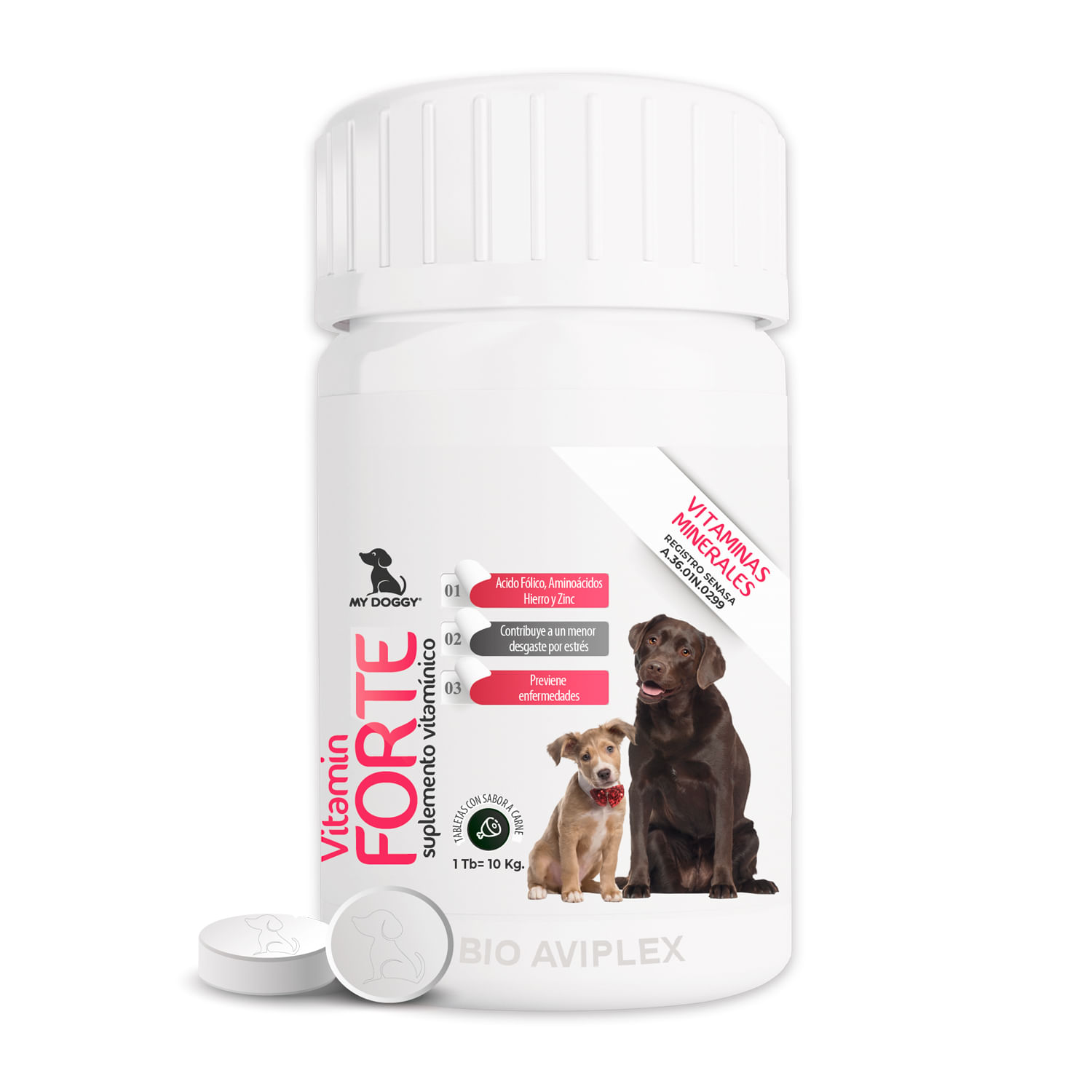 Vitamin Forte My Doggy Suplemento Vitamínico x 30 Tab