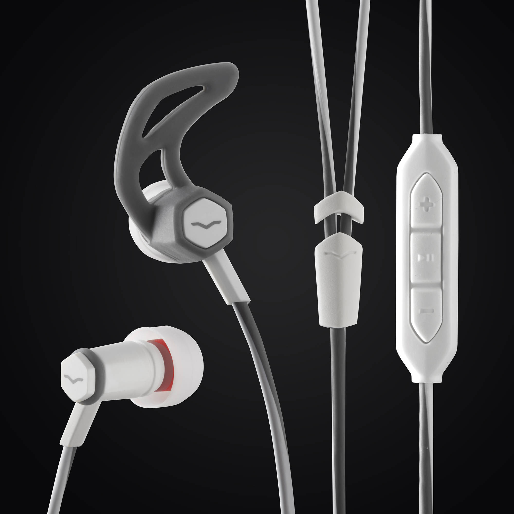 V-Moda Forza Auriculares In-Ear con micrófono en línea y control remoto (Apple iOS, White)