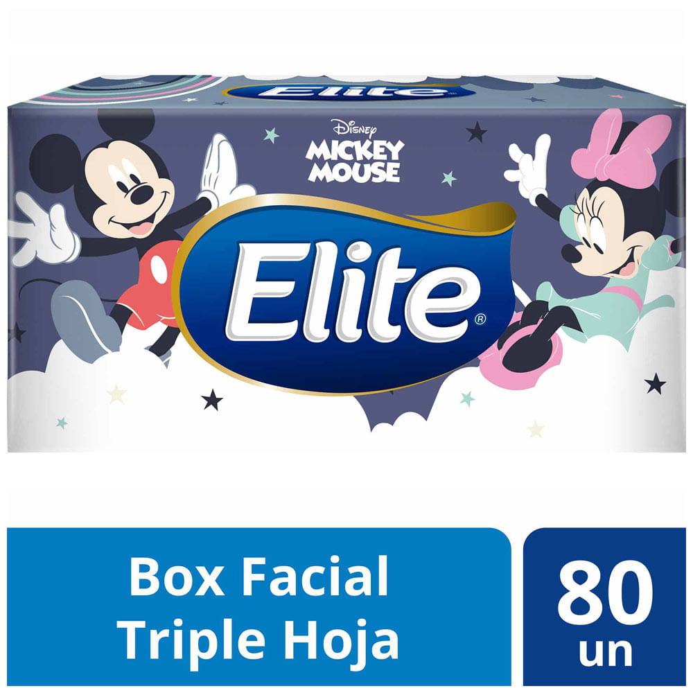 Pañuelos ELITE Triple Hoja Disney Caja 80un